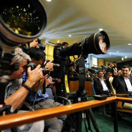 Mahmoud Ahmadinejad. Photo by Jennifer S. Altman