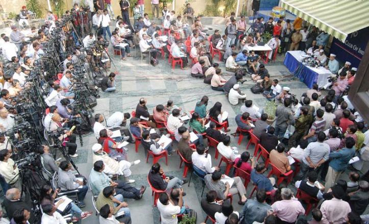 Activist and erstwhile Team Anna man Arvind Kejriwal, who founded the Aam Aadmi Party, grabbed headlines with corruption disclosures. Photo by B B Yadav.