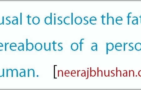 Missing Person's Whereabouts