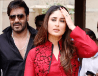Kareena Kapoor and Ajay Devgn promoting Satyagraha in Ahmedabad