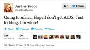 Her tweet cost her job.